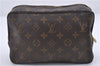 Auth Louis Vuitton Monogram Trousse Toilette 23 Clutch Hand Bag M47524 LV 0938D