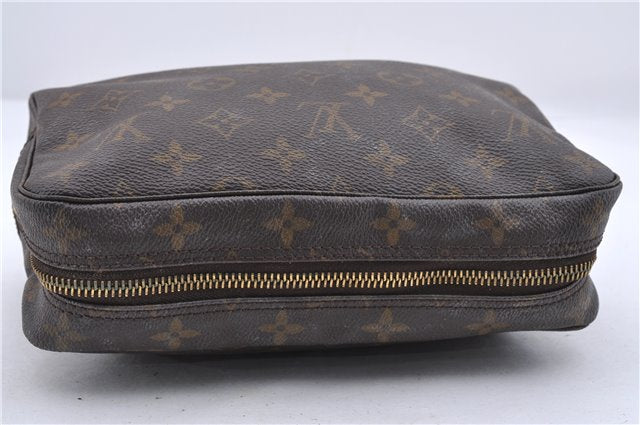 Auth Louis Vuitton Monogram Trousse Toilette 23 Clutch Hand Bag M47524 LV 0938D