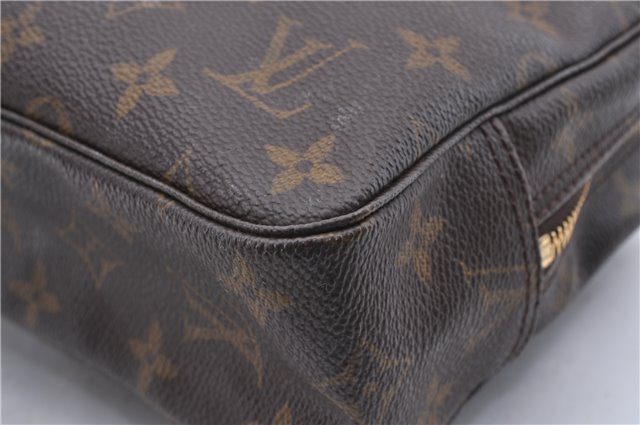 Auth Louis Vuitton Monogram Trousse Toilette 23 Clutch Hand Bag M47524 LV 0938D