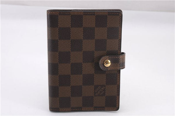 Authentic Louis Vuitton Damier Agenda PM Notebook Cover R20700 LV 0938F