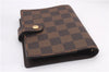 Authentic Louis Vuitton Damier Agenda PM Notebook Cover R20700 LV 0938F