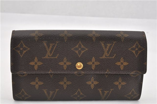 Auth Louis Vuitton Monogram Pochette Porte Monnaie Credit Wallet M61726 LV 0938G