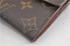 Auth Louis Vuitton Monogram Pochette Porte Monnaie Credit Wallet M61726 LV 0938G