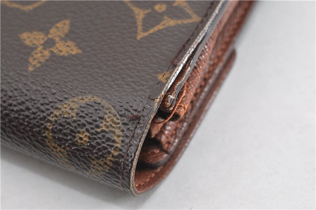 Auth Louis Vuitton Monogram Pochette Porte Monnaie Credit Wallet M61726 LV 0938G