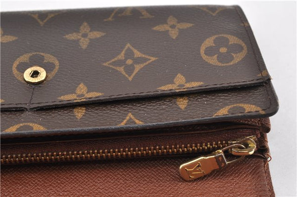 Auth Louis Vuitton Monogram Pochette Porte Monnaie Credit Wallet M61726 LV 0938G