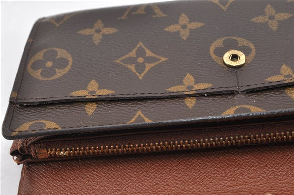 Auth Louis Vuitton Monogram Pochette Porte Monnaie Credit Wallet M61726 LV 0938G