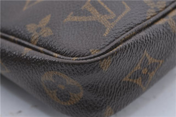 Authentic Louis Vuitton Monogram Pochette Accessoires Pouch M51980 LV 0939D