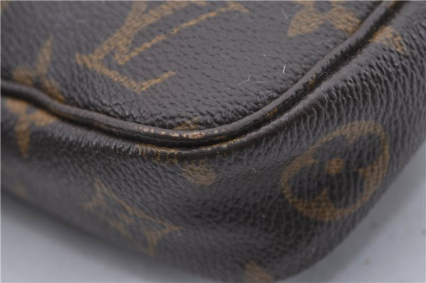 Authentic Louis Vuitton Monogram Pochette Accessoires Pouch M51980 LV 0939D