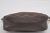 Authentic Louis Vuitton Damier Trousse Makeup Hand Bag Pouch N51982 LV 0939I