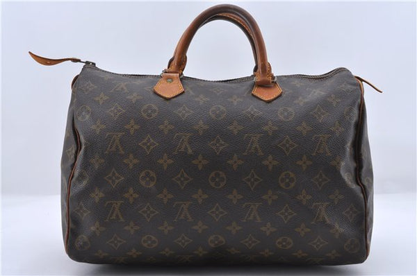 Authentic Louis Vuitton Monogram Speedy 35 Hand Bag M41524 LV 0940D