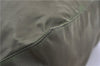 Authentic PRADA Nylon Tessuto Leather Shoulder Tote Bag Green 0940G