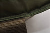 Authentic PRADA Nylon Tessuto Leather Shoulder Tote Bag Green 0940G