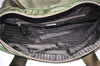 Authentic PRADA Nylon Tessuto Leather Shoulder Tote Bag Green 0940G