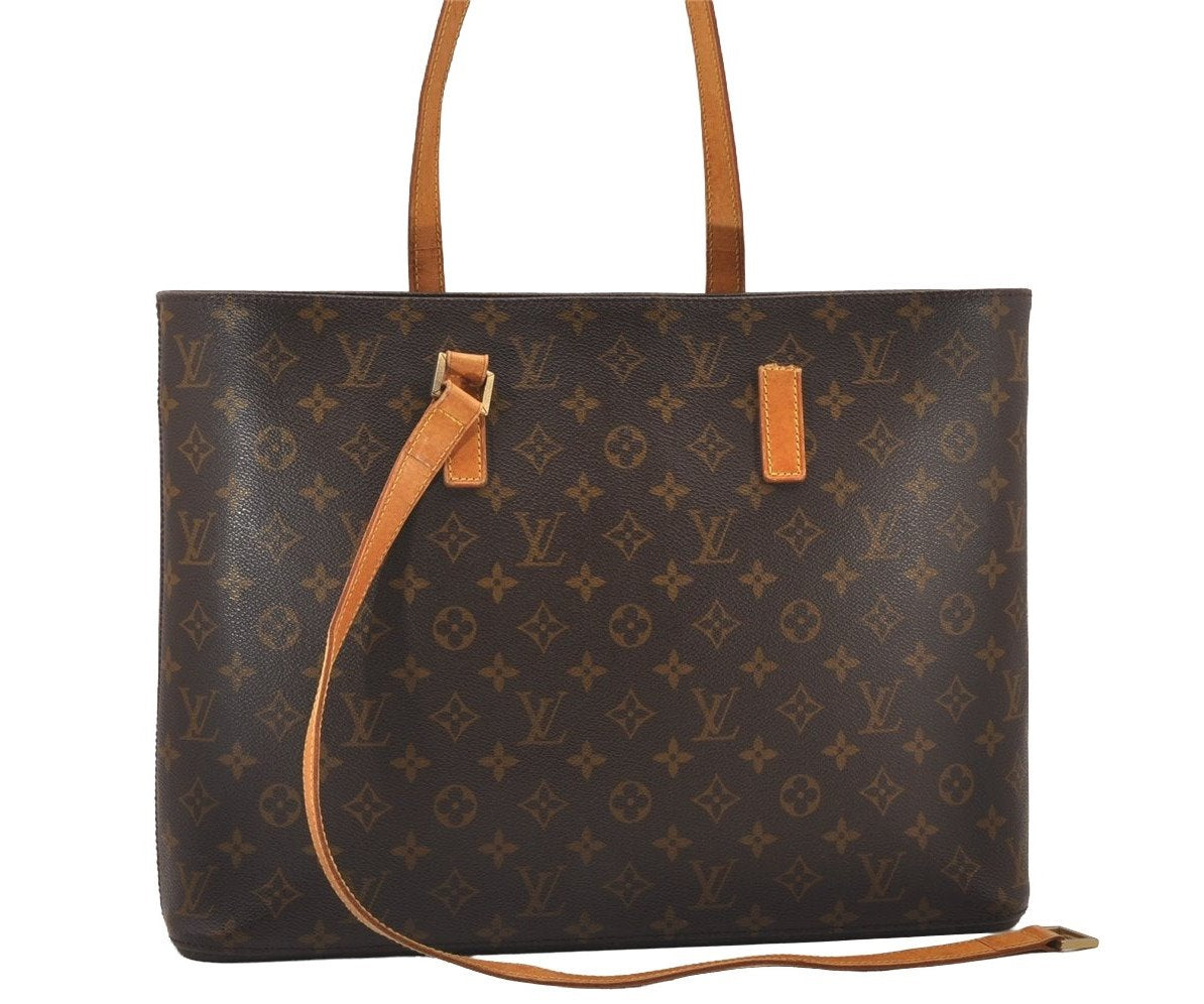 Authentic Louis Vuitton Monogram Luco Shoulder Tote Bag M51155 LV Junk 0940I