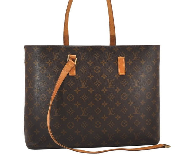 Authentic Louis Vuitton Monogram Luco Shoulder Tote Bag M51155 LV Junk 0940I