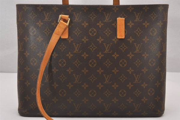 Authentic Louis Vuitton Monogram Luco Shoulder Tote Bag M51155 LV Junk 0940I