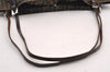 Authentic Vintage FENDI Zucca Shoulder Tote Bag Nylon Leather Brown 0941I