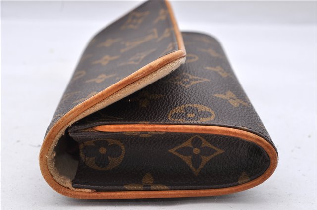 Authentic Louis Vuitton Monogram Pochette Twin PM Shoulder Bag M51854 LV 0943D