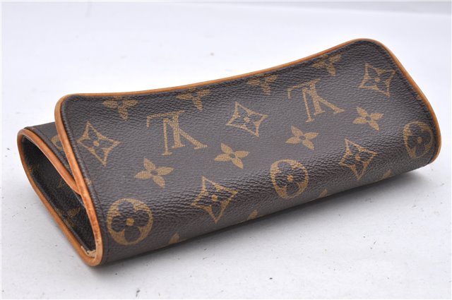 Authentic Louis Vuitton Monogram Pochette Twin PM Shoulder Bag M51854 LV 0943D