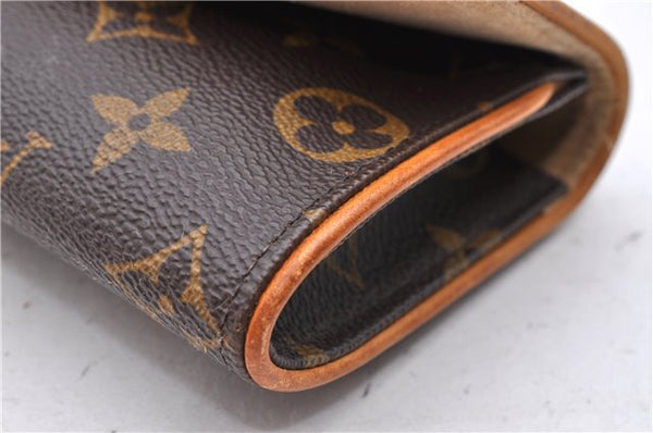 Authentic Louis Vuitton Monogram Pochette Twin PM Shoulder Bag M51854 LV 0943D