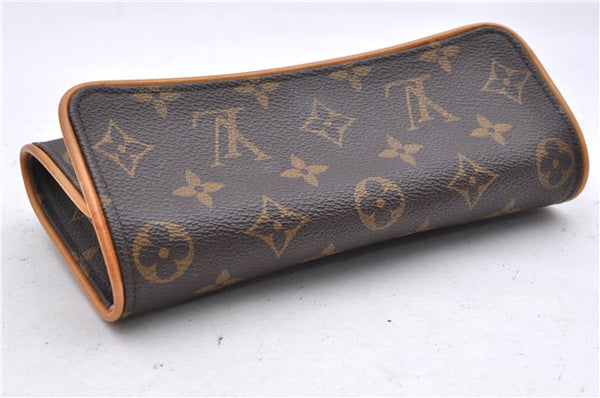 Authentic Louis Vuitton Monogram Pochette Twin PM Shoulder Bag M51854 LV 0944D