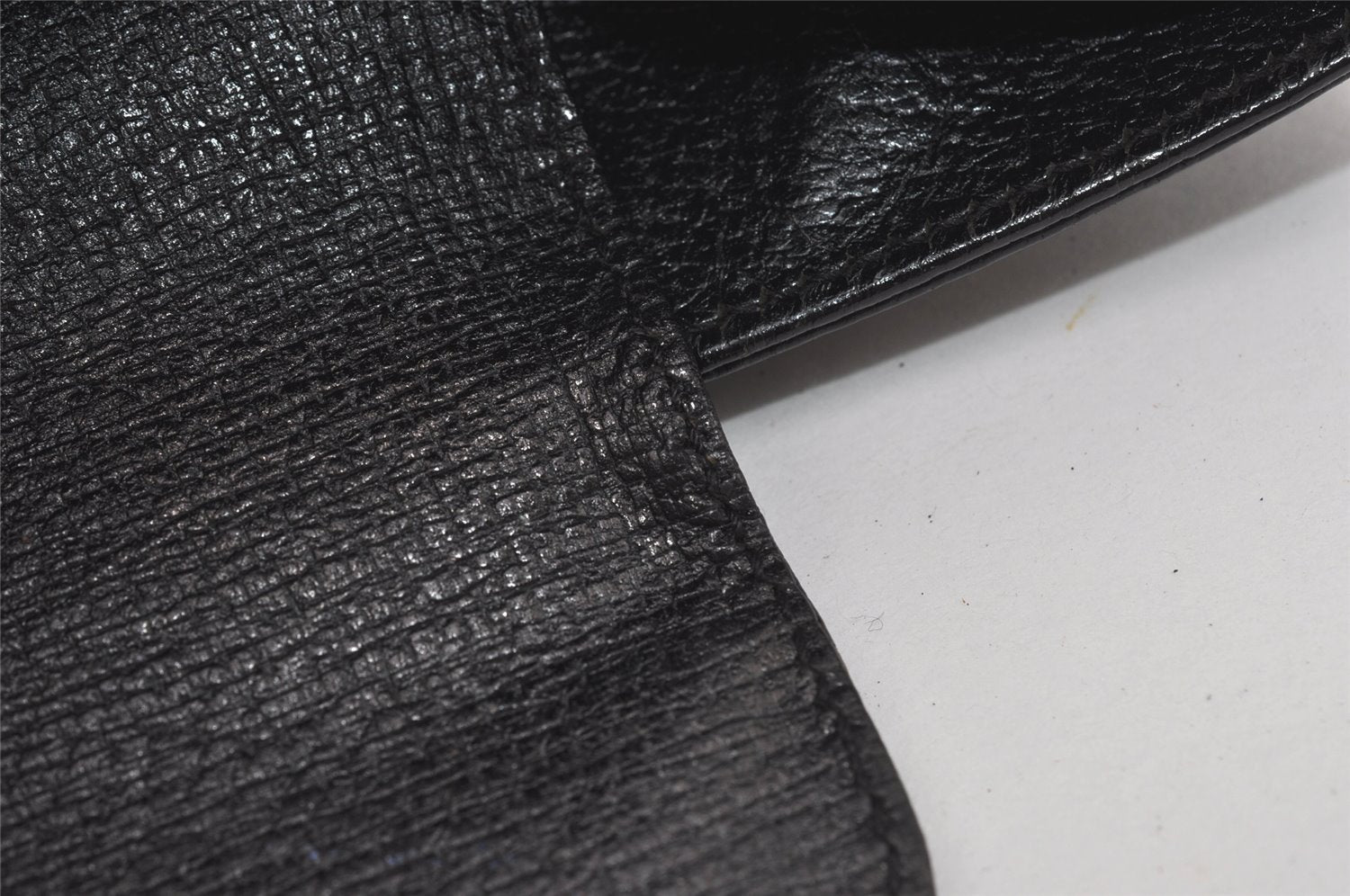 Authentic GUCCI Vintage Bamboo Hand Bag Leather Black Junk 0944I