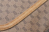 Authentic GUCCI Web Sherry Line Micro GG Tote Bag PVC Leather Brown 0945G