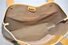 Authentic GUCCI Web Sherry Line Micro GG Tote Bag PVC Leather Brown 0945G