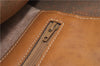 Authentic GUCCI Web Sherry Line Micro GG Tote Bag PVC Leather Brown 0945G