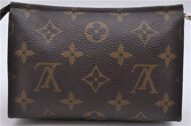 Auth Louis Vuitton Monogram Poche Toilette 15 Cosmetics Pouch M47546 LV 0946D