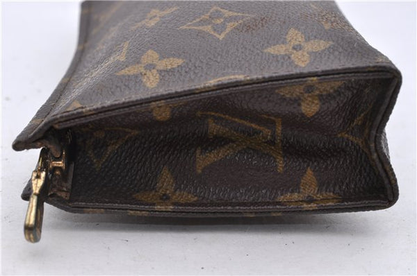 Auth Louis Vuitton Monogram Poche Toilette 15 Cosmetics Pouch M47546 LV 0946D