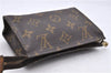 Auth Louis Vuitton Monogram Poche Toilette 15 Cosmetics Pouch M47546 LV 0946D