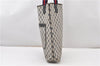 Authentic GUCCI Sherry Line Shoulder Tote Bag GG PVC Leather Navy Blue 0946G