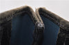 Authentic GUCCI Sherry Line Shoulder Tote Bag GG PVC Leather Navy Blue 0946G