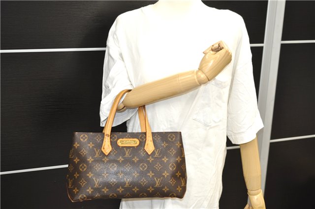 Authentic Louis Vuitton Monogram Wilshire PM Hand Tote Bag M45643 LV 0947D