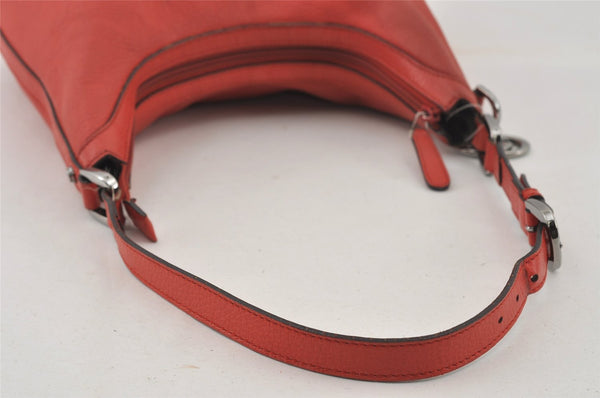 Authentic GUCCI Vintage Shoulder Hand Bag Leather 339553 Red 0947I