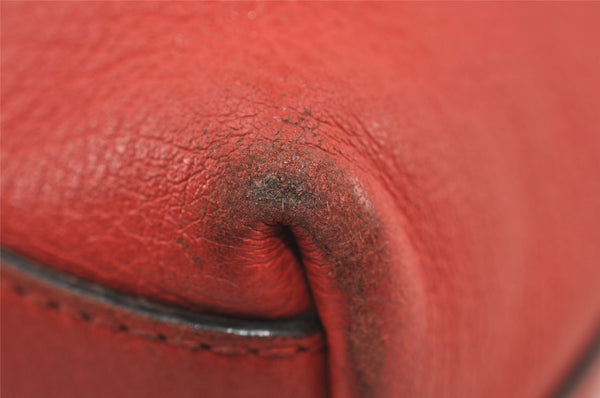 Authentic GUCCI Vintage Shoulder Hand Bag Leather 339553 Red 0947I