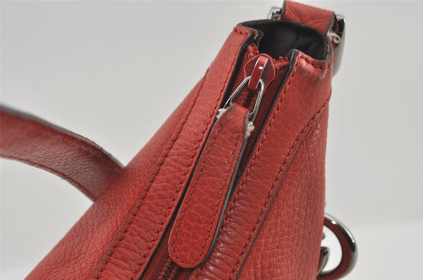 Authentic GUCCI Vintage Shoulder Hand Bag Leather 339553 Red 0947I