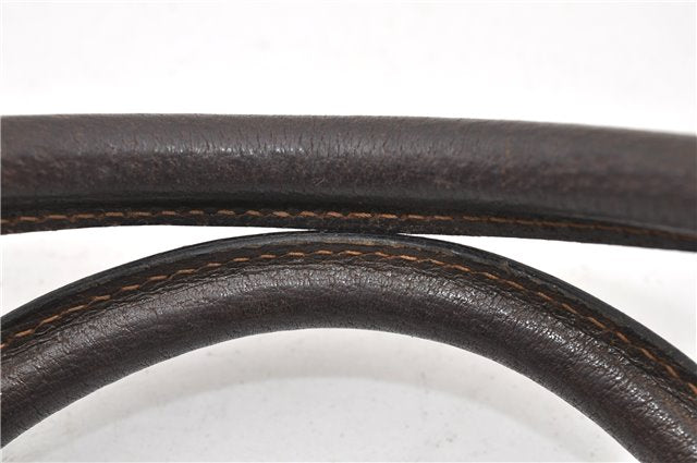 Authentic GUCCI Vintage Hand Boston Bag GG PVC Leather Brown Junk 0948G