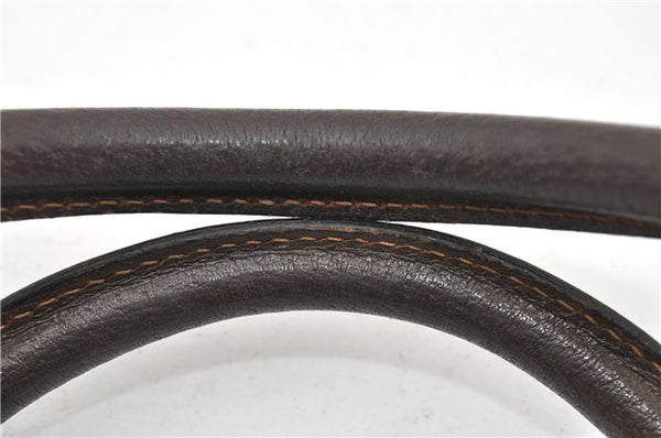 Authentic GUCCI Vintage Hand Boston Bag GG PVC Leather Brown Junk 0948G