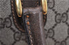 Authentic GUCCI Vintage Hand Boston Bag GG PVC Leather Brown Junk 0948G