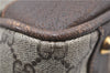 Authentic GUCCI Vintage Hand Boston Bag GG PVC Leather Brown Junk 0948G
