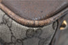 Authentic GUCCI Vintage Hand Boston Bag GG PVC Leather Brown Junk 0948G