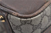 Authentic GUCCI Vintage Hand Boston Bag GG PVC Leather Brown Junk 0948G
