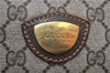 Authentic GUCCI Vintage Hand Boston Bag GG PVC Leather Brown Junk 0948G