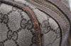 Authentic GUCCI Vintage Hand Boston Bag GG PVC Leather Brown Junk 0948G