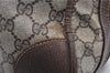 Authentic GUCCI Vintage Hand Boston Bag GG PVC Leather Brown Junk 0948G