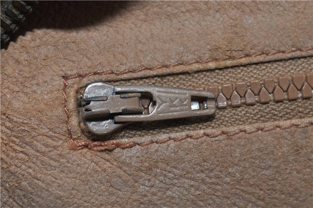 Authentic GUCCI Vintage Hand Boston Bag GG PVC Leather Brown Junk 0948G