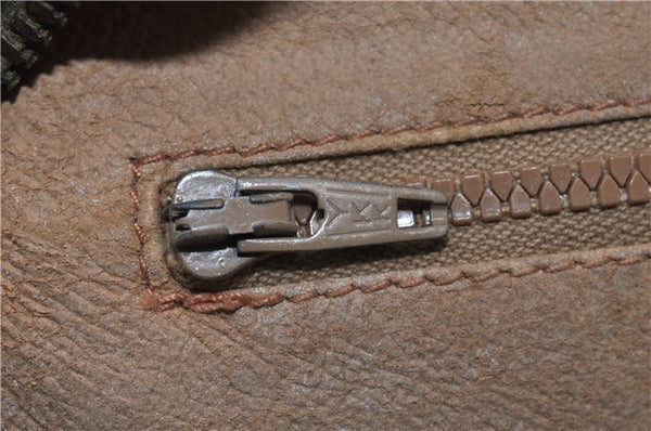 Authentic GUCCI Vintage Hand Boston Bag GG PVC Leather Brown Junk 0948G