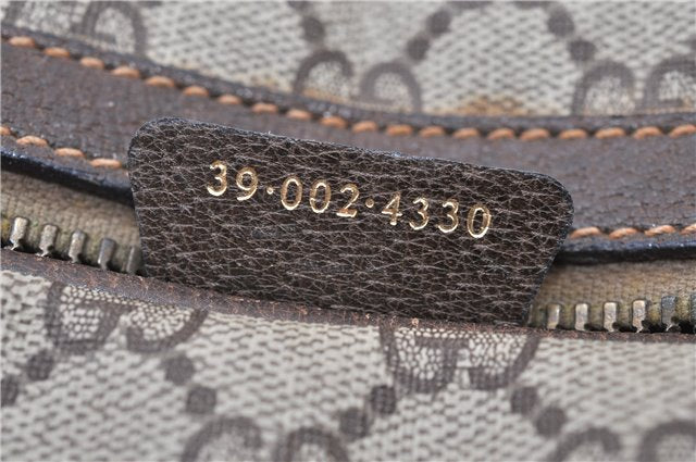 Authentic GUCCI Vintage Hand Boston Bag GG PVC Leather Brown Junk 0948G